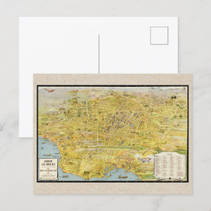 Vintage 1932 Underbarare Los Angeles återupprättad Vykort