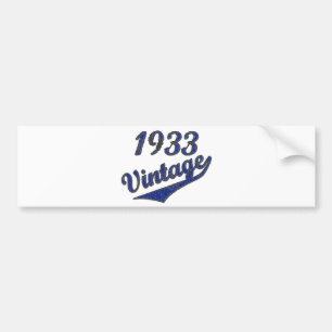 Vintage 1933 bildekal