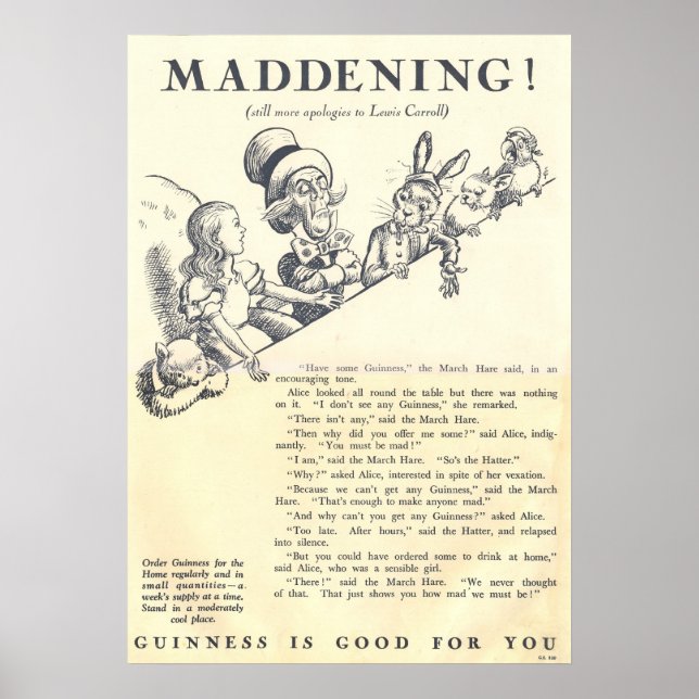 Vintage 1933 och GUINNESS Poster (Framsidan)