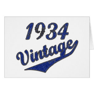Vintage 1934 hälsningskort