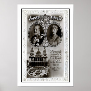 Vintage 1935, 25th jubileeaccessionkung George V Poster