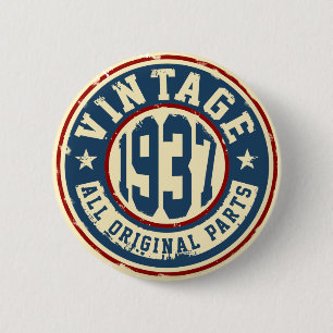 Vintage 1937 alla originaldelar knapp