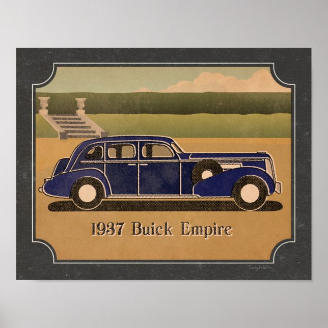 Vintage 1937 Buick Poster (Framsidan)