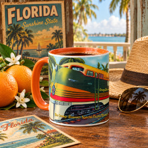 Vintage 1939 Orange Blossom Special Florida Tåg Mugg
