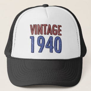 Vintage 1940 80 Födelsedag Keps
