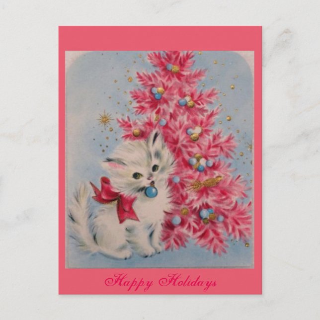 Vintage 1940 julkatt helg vykort (Framsida)