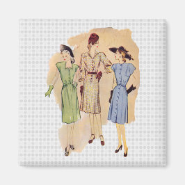 Vintage 1940-talet Mode Magnet