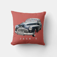 Vintage 1940s Svart Buick Custom