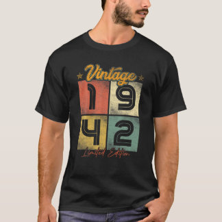 Vintage 1942 Begränsad utgåva 80 födelsedagsgåvor T Shirt