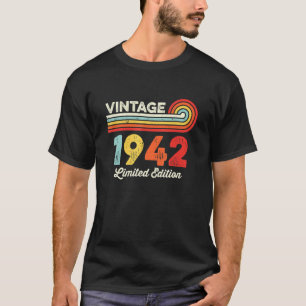 Vintage 1942 Manar Kvinnor födda 1942 T Shirt