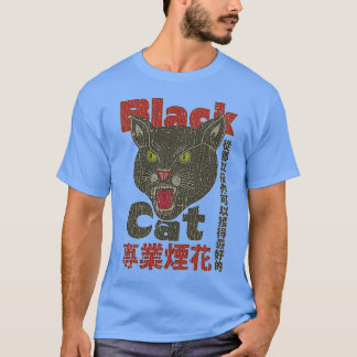 vintage 1942 svart katt t shirt