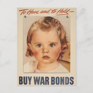 Vintage 1944 att ha och hålla! Köp obligationer fr Vykort