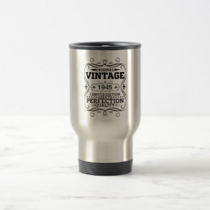 Vintage 1945 80-årsdag Åldrad till perfektion Resemugg