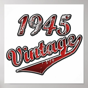 Vintage 1945 poster
