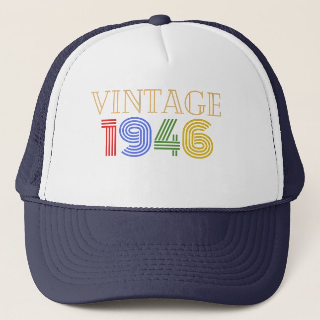 Vintage 1946 , 75:e Birthday Gift Keps (Framsida)