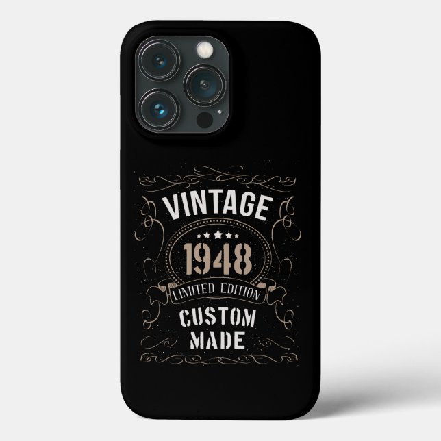 Vintage 1948 Begränsad upplaga Specialdesignat Cas (Baksida)