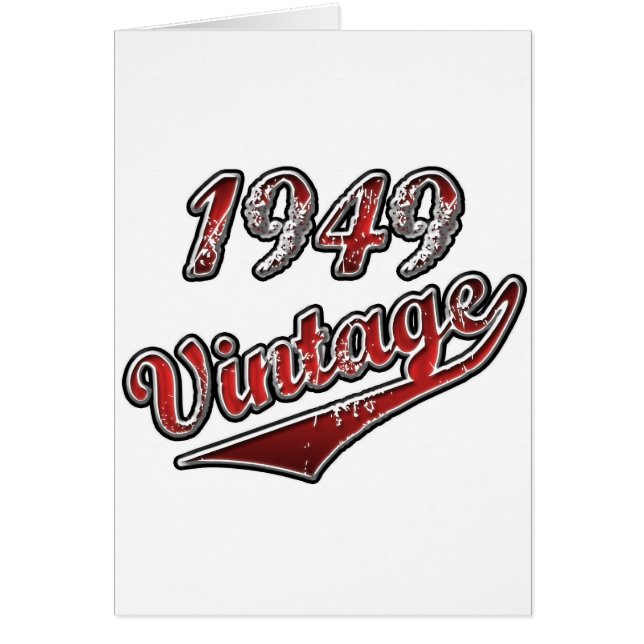 Vintage 1949 hälsningskort (Framsidan)