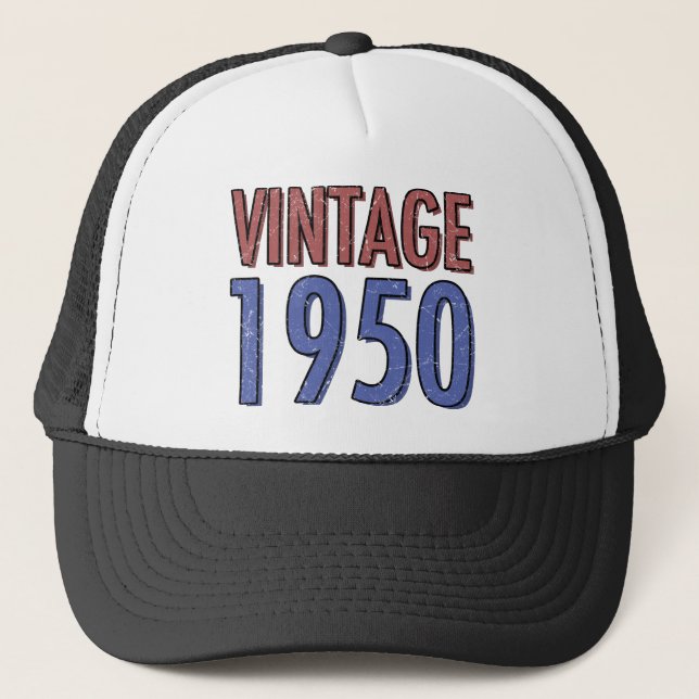 Vintage 1950 70 Födelsedag Keps (Framsida)