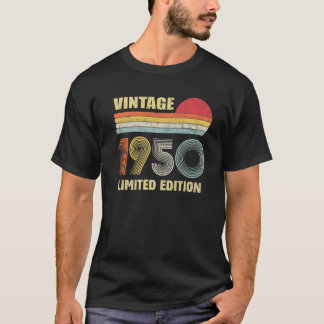Vintage 1950 Begränsad Edition Gift 70th Birthday T Shirt