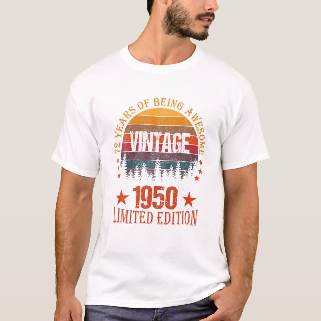 Vintage 1950 Begränsad T Shirt (Framsida)