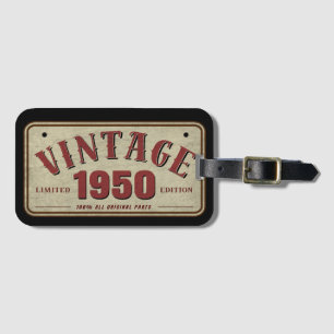 Vintage 1950 Begränsad Upplaga Alla Originaldelar Bagagebricka