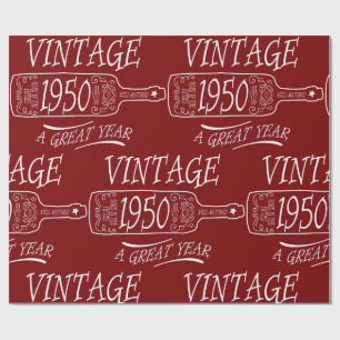 Vintage 1950 Ett fantastiskt år Presentpapper