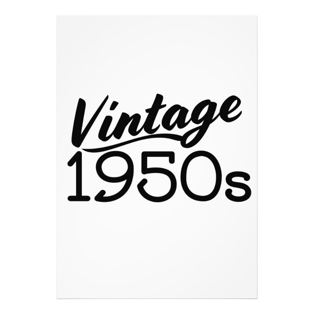 Vintage 1950 fototryck (Framsidan)