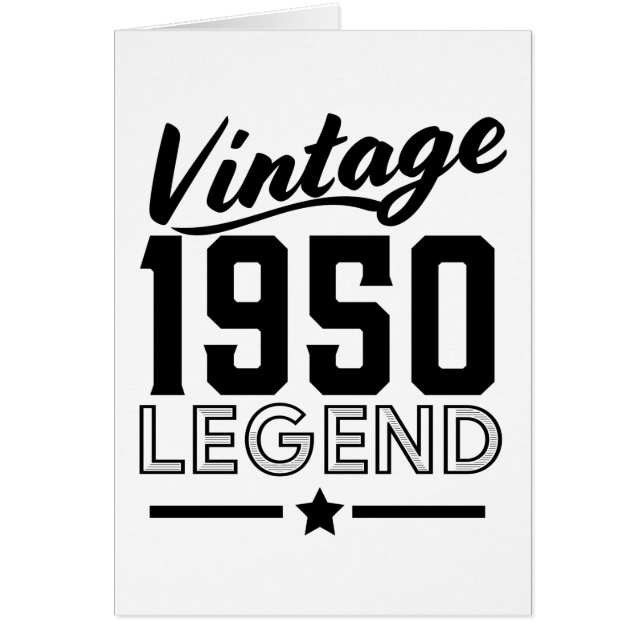 Vintage 1950 hälsningskort (Framsidan)