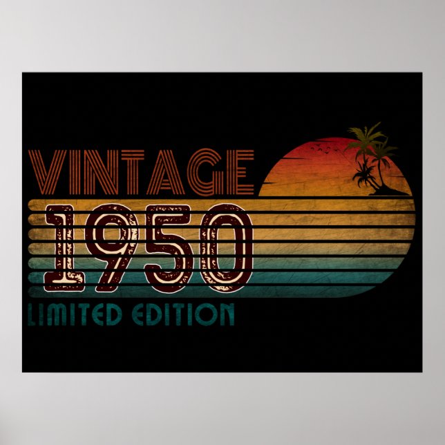vintage 1950 limited edition poster (Framsidan)