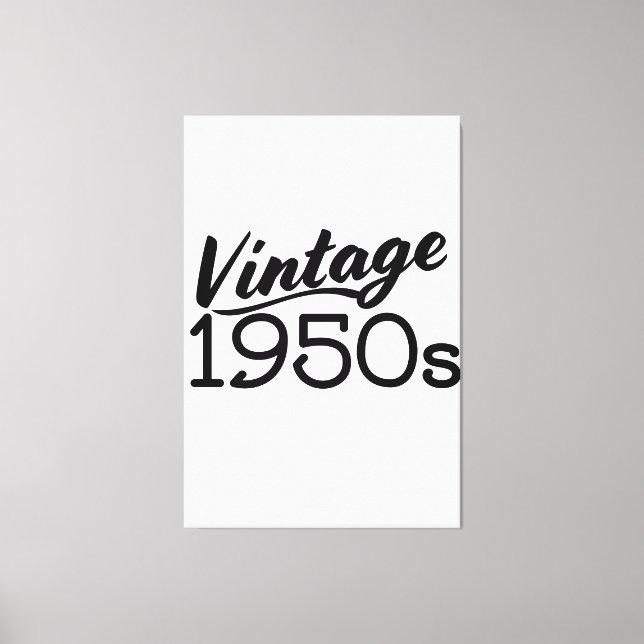 Vintage 1950-tal canvastryck (Framsida)
