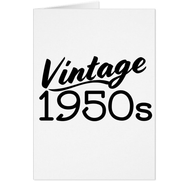 Vintage 1950-tal hälsningskort (Framsidan)