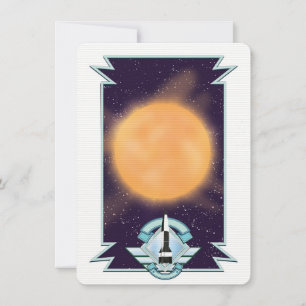Vintage 1950-tal stil Sci-fi logotyp