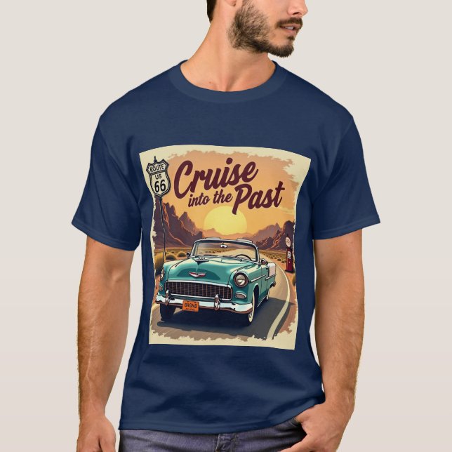 Vintage 1950-talets bildesign t shirt (Framsida)
