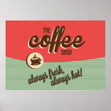 Vintage 1950-talets "Coffee Shop Signage"