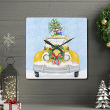 Vintage 1950-tals New York Gul Xmas Taxi