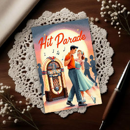 Vintage 1950s Dance Party Vykort