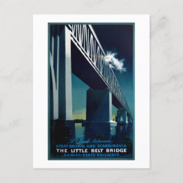 Vintage 1951 Ålder Rasmussen Danish State Railways Vykort