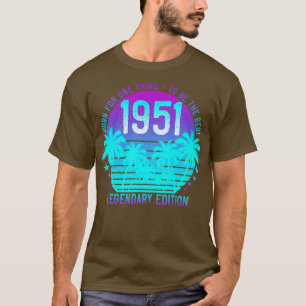 Vintage 1951 Birthday 70th Aesthetic Sunset Handfl T Shirt