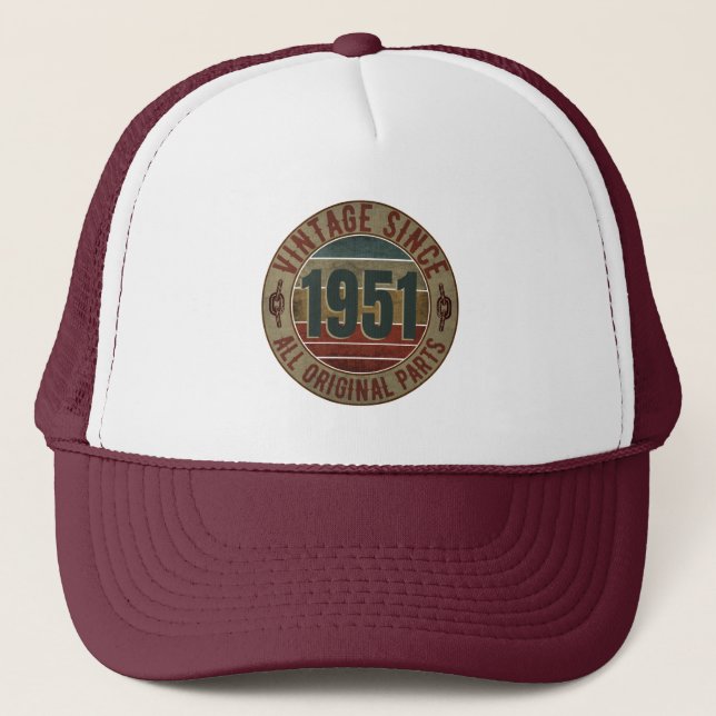 VINTAGE 1951 BIRTHDAY GIFT TRUCKERKEPS (Framsida)
