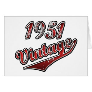 Vintage 1951 hälsningskort