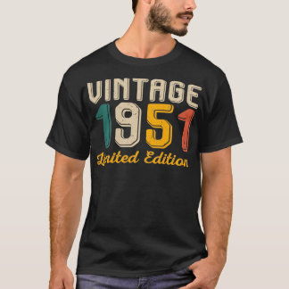 Vintage 1951 Retro Stil 73:e födelsedagen 19 T Shirt