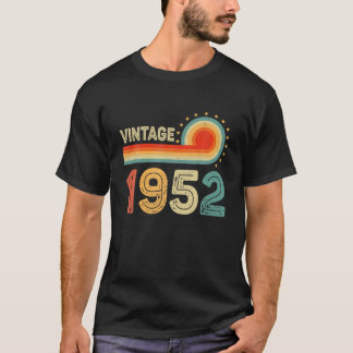 Vintage 1952 70Födelsedagspresent i Manar Kvinnor T Shirt