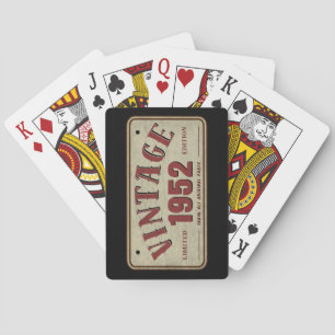 Vintage 1952 Begränsad Upplaga Alla Originaldelar Casinokort
