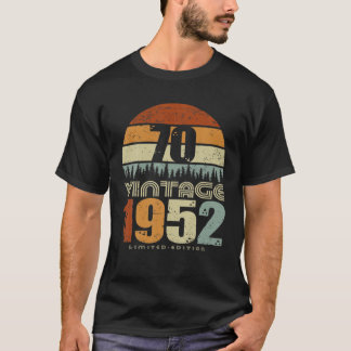 Vintage 1952 Begränsad utgåva 70 födelsedag 70 år T Shirt