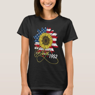Vintage 1952 Sunflower 4 juli självständighetsdag T Shirt