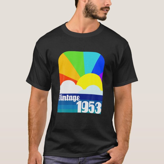 Vintage 1953 69 Födelsedag 69 år T Shirt (Framsida)