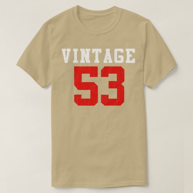 vintage 1953 född på 1953-talet t shirt (Design framsida)