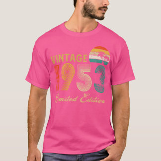 Vintage 1953 Limited Edition 70-årspresenter fri T Shirt