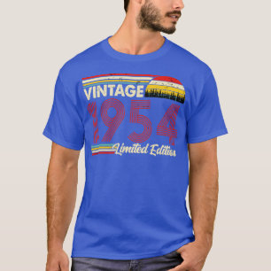 Vintage 1954 Birthday Shirt Begränsad Edition 1954 T