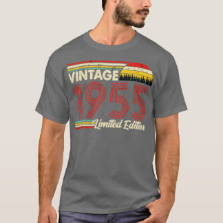 Vintage 1955 Birthday Shirt Begränsad Edition 1955 T